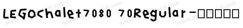 LEGOChalet7080 70Regular字体转换